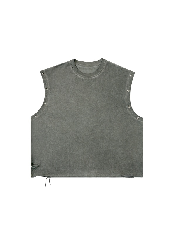 Distressed Grommet Eyelet Tank Top # RB0014 | TAPSTITCH