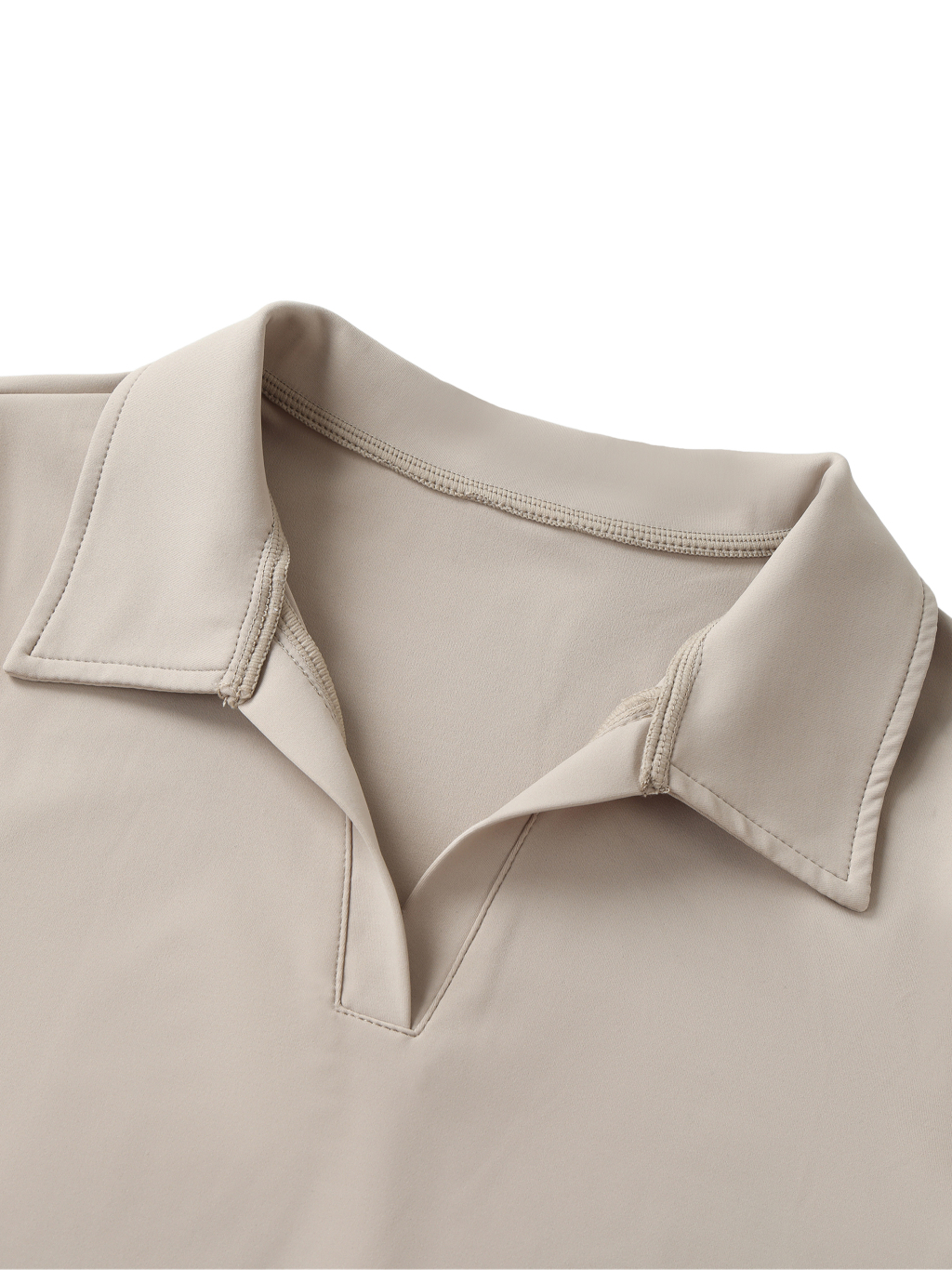 V-Neck Lapel Crop Top #WT0011 | TAPSTITCH-3