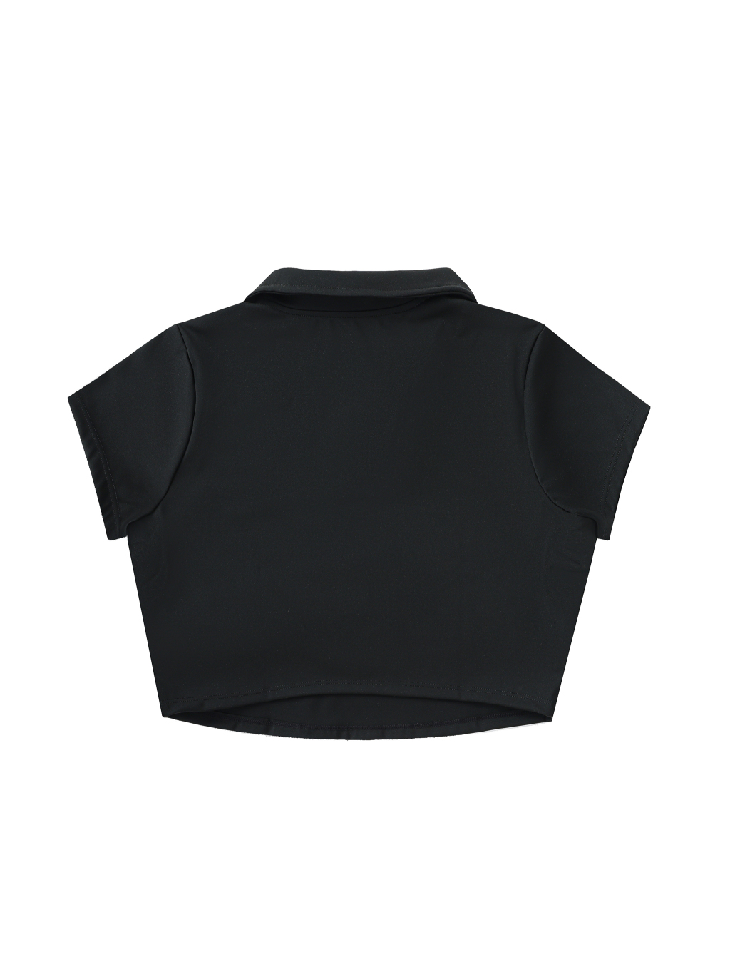 V-Neck Lapel Crop Top #WT0011 | TAPSTITCH-2