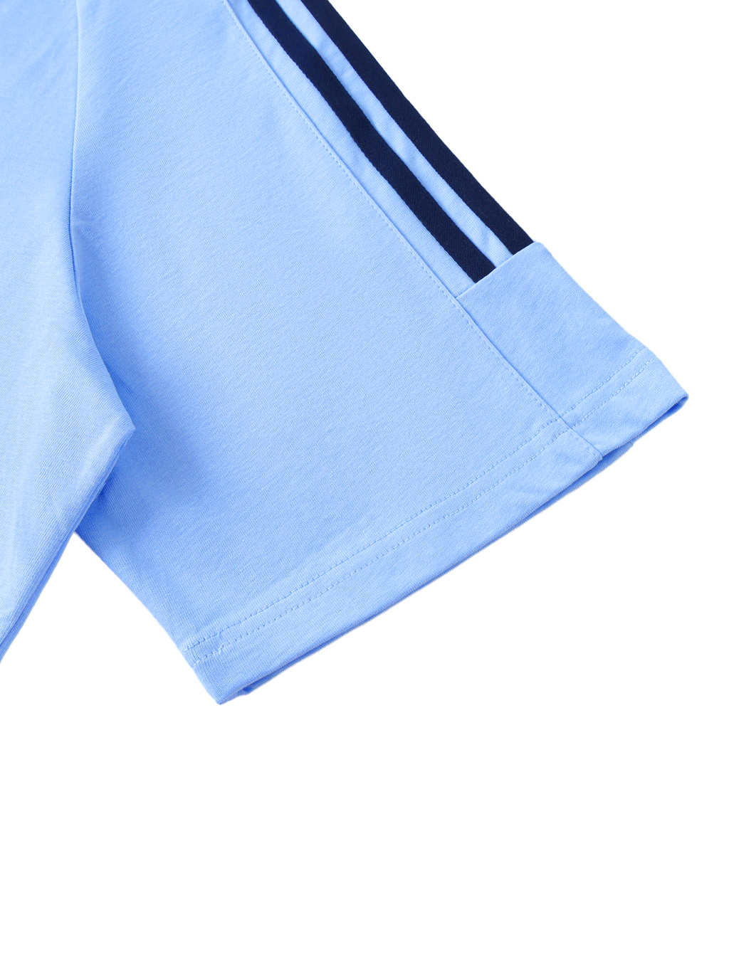 Contrast Tape Crewneck Cotton T-Shirt #RT0047 | TAPSTITCH-4
