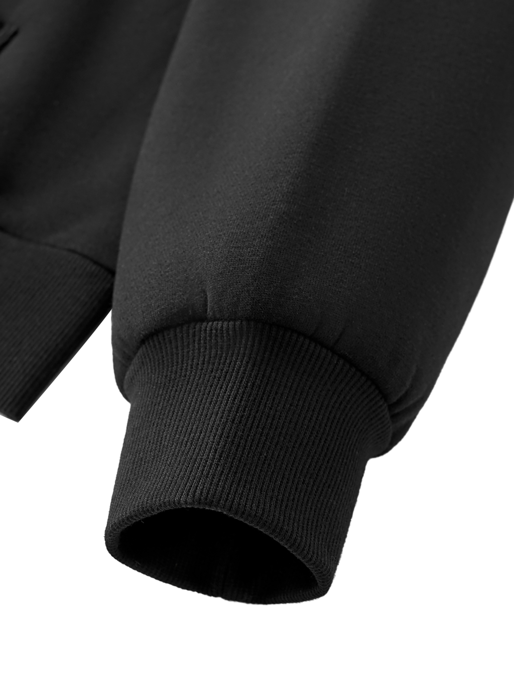 Fleeced Full-Zip Boxy Hoodie #RQ0008 | TAPSTITCH-9