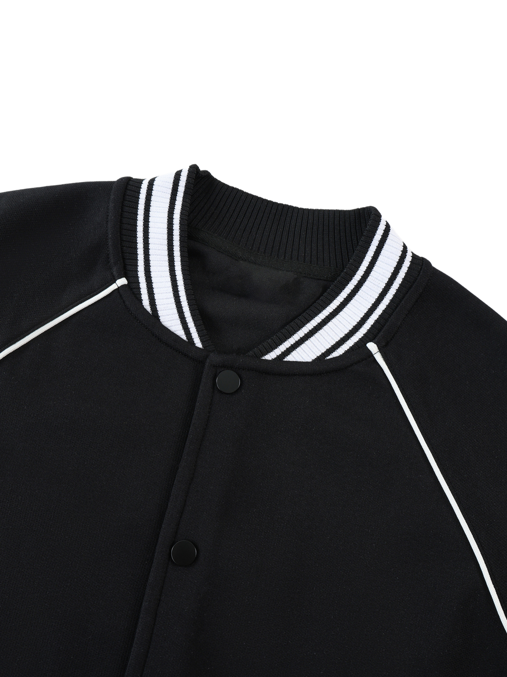 Contrast Trim Raglan Varsity Jacket #RQ0004 | TAPSTITCH-3