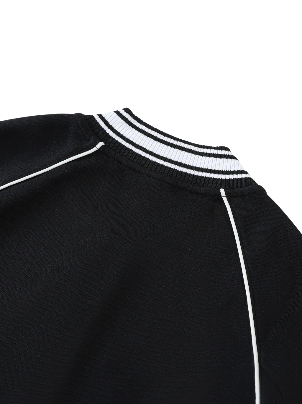 Contrast Trim Raglan Varsity Jacket #RQ0004 | TAPSTITCH-6