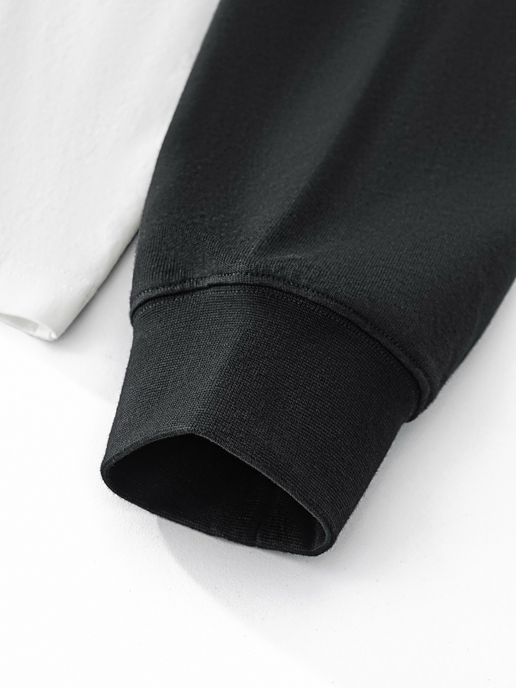 Layered Contrast Sleeve Cotton T-Shirtt #RT0051 | TAPSTITCH-14