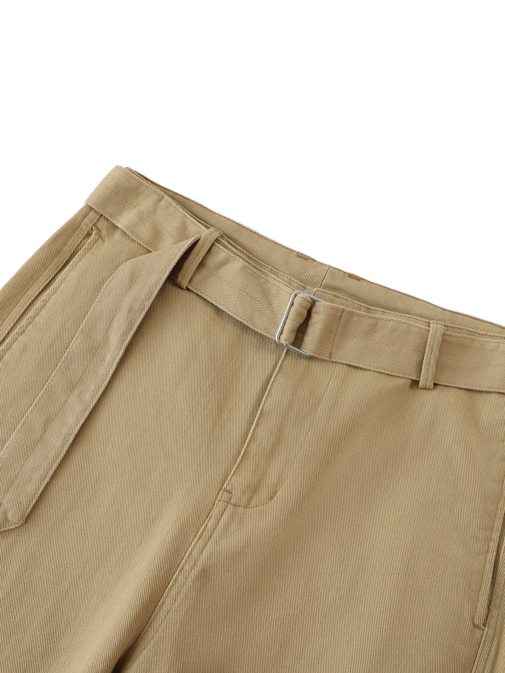 Twisted-Seam Belted Curved-Blade Pants #RK0003 | TAPSTITCH-3