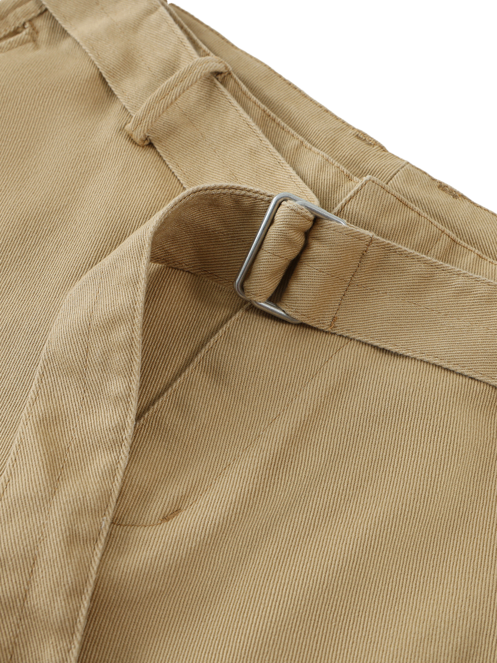 Twisted-Seam Belted Curved-Blade Pants #RK0003 | TAPSTITCH-5