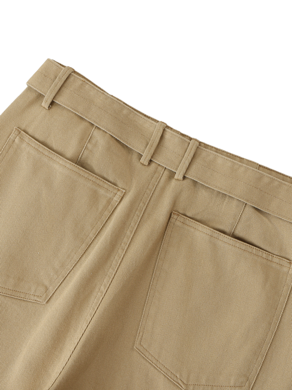 Twisted-Seam Belted Curved-Blade Pants #RK0003 | TAPSTITCH-6