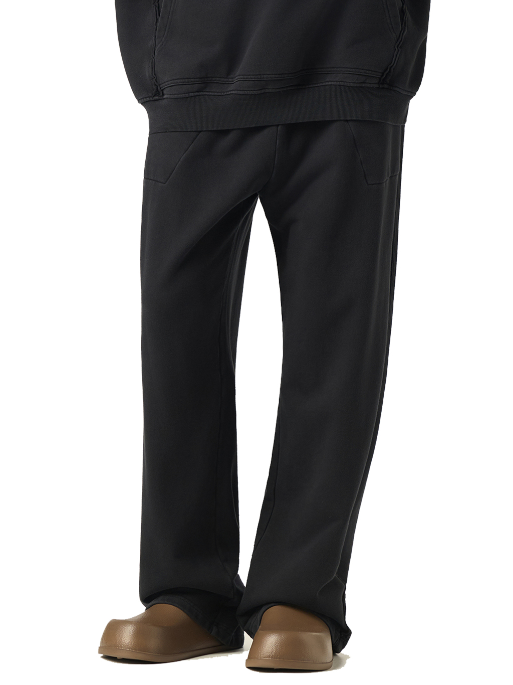 Raw-Seam Enzyme Washed Sweatpants #RK0010 | TAPSTITCH-3