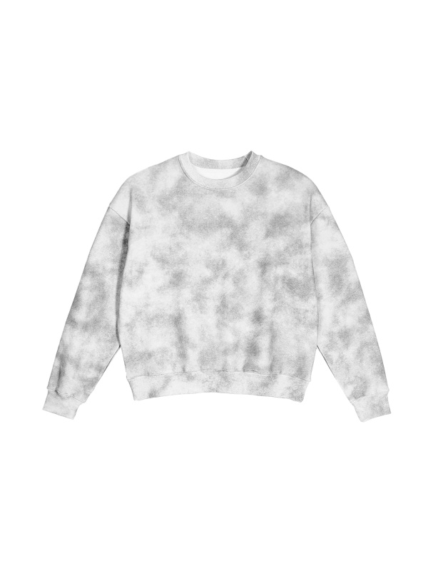 Dirty Washed Boxy Fleeced Sweatshirt #RW0013 | TAPSTITCH
