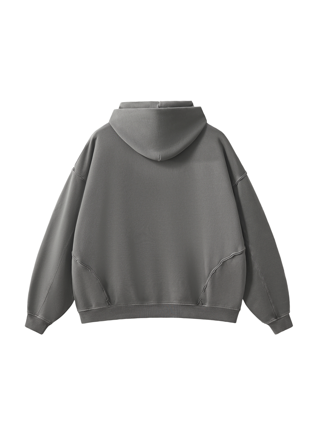 Raw-Seam Enzyme Washed Hoodie #RW0011 | TAPSTITCH-2