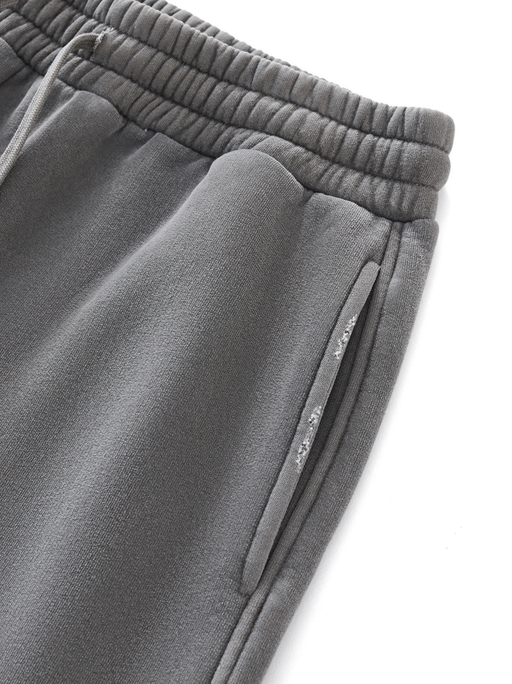 Frayed Enzyme Washed Fleece Sweatpants #RK0004 | TAPSTITCH-14