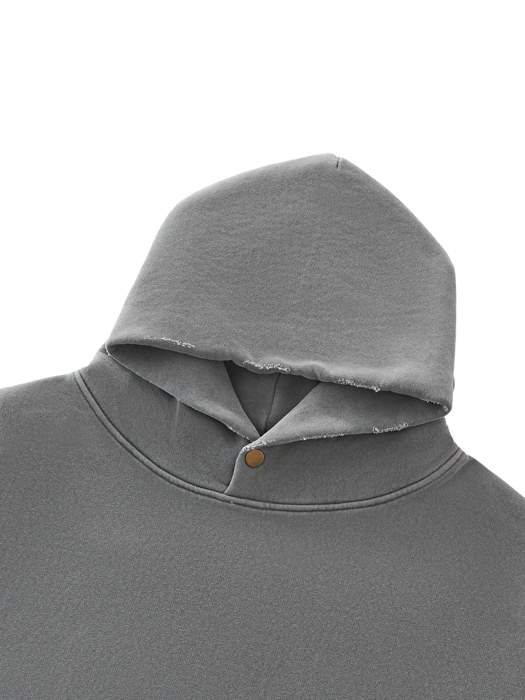 Frayed Enzyme Washed Fleece Hoodie #RW0008 | TAPSTITCH-13
