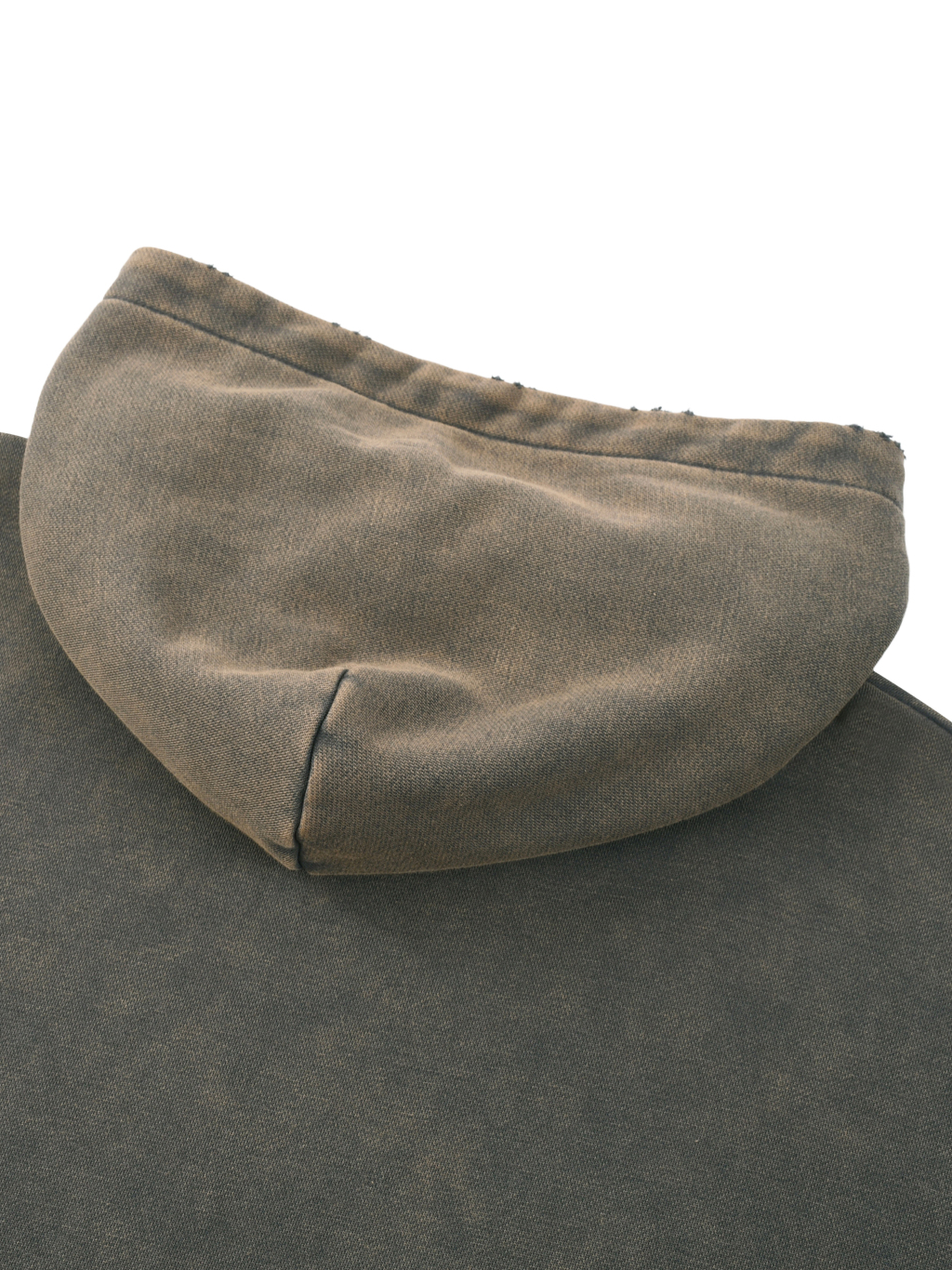 Vintage Washed Frayed-Hem Hoodie #RW0015 | TAPSTITCH-6