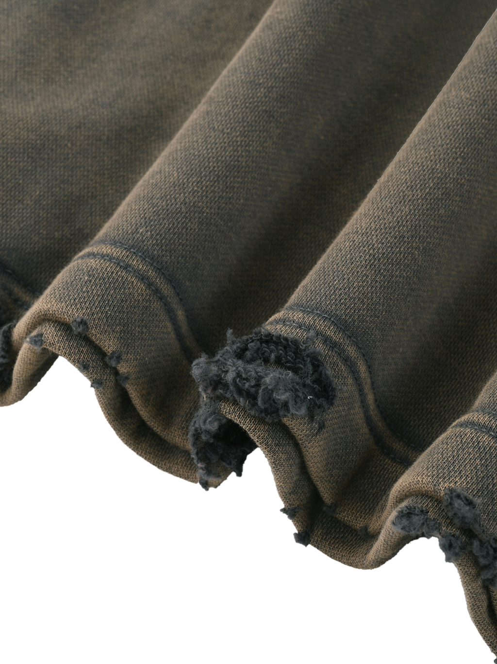 Vintage Washed Frayed-Hem Hoodie #RW0015 | TAPSTITCH-5