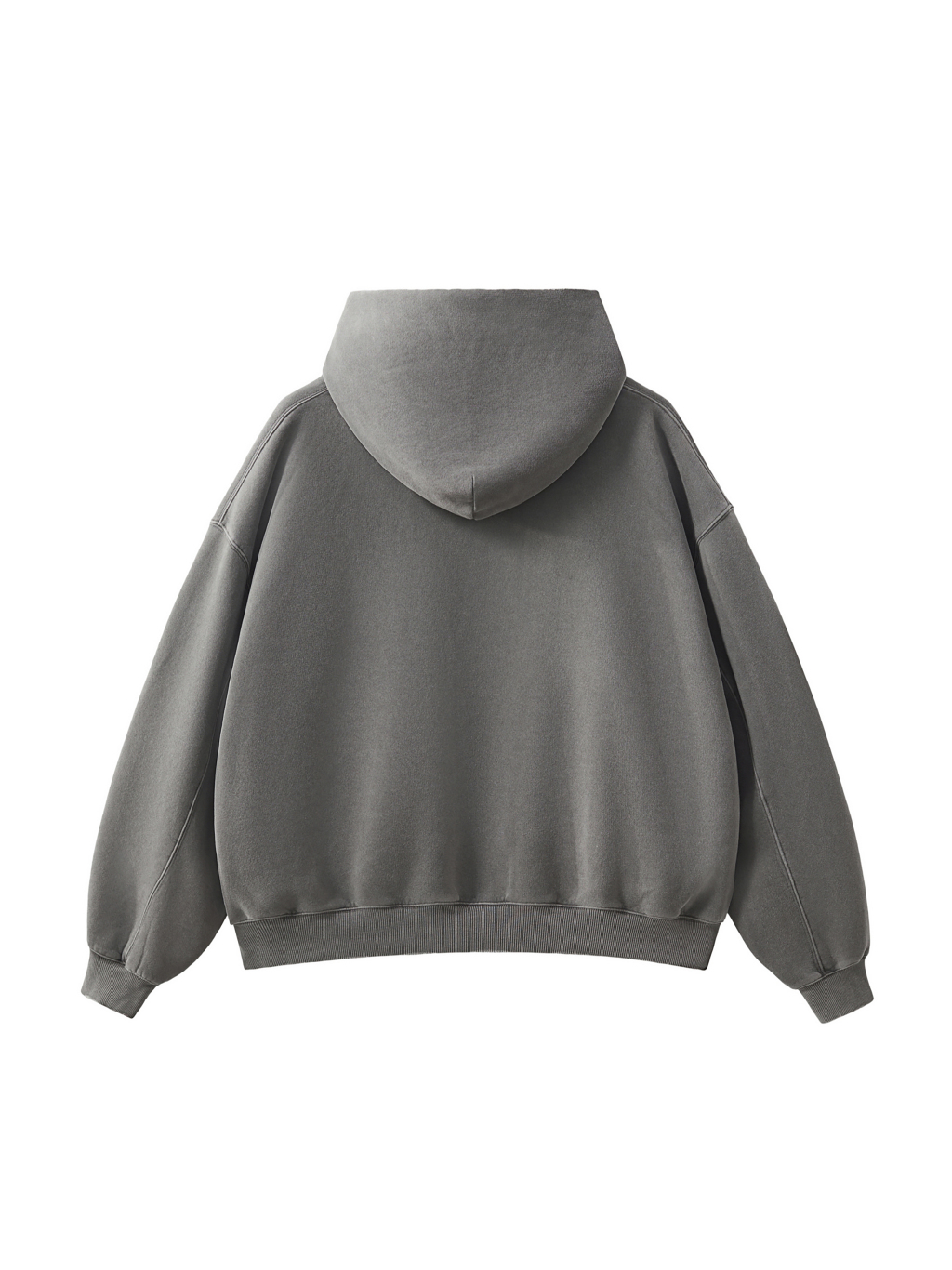 Frayed Enzyme Washed Fleece Hoodie #RW0008 | TAPSTITCH-2