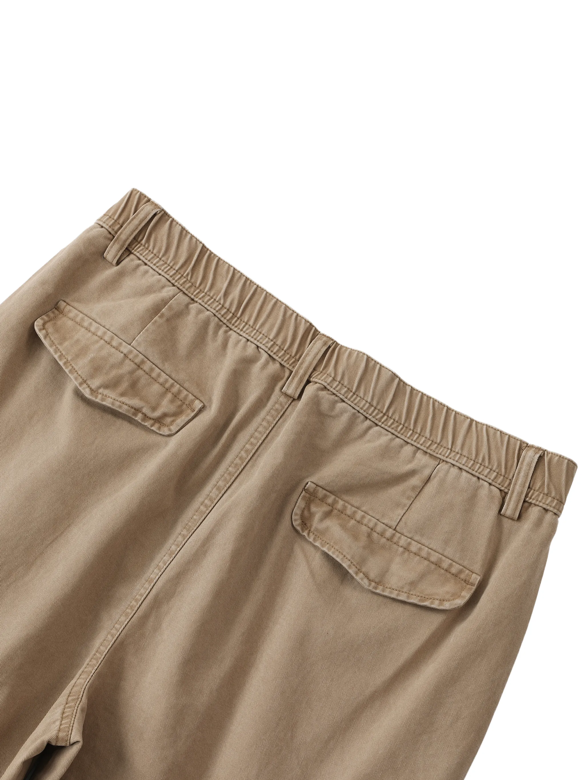 Cotton Elastic-Waist Cargo Pants