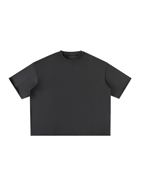 Washed Rolled Edge Half Sleeve T-Shirt #RT0050 | TAPSTITCH
