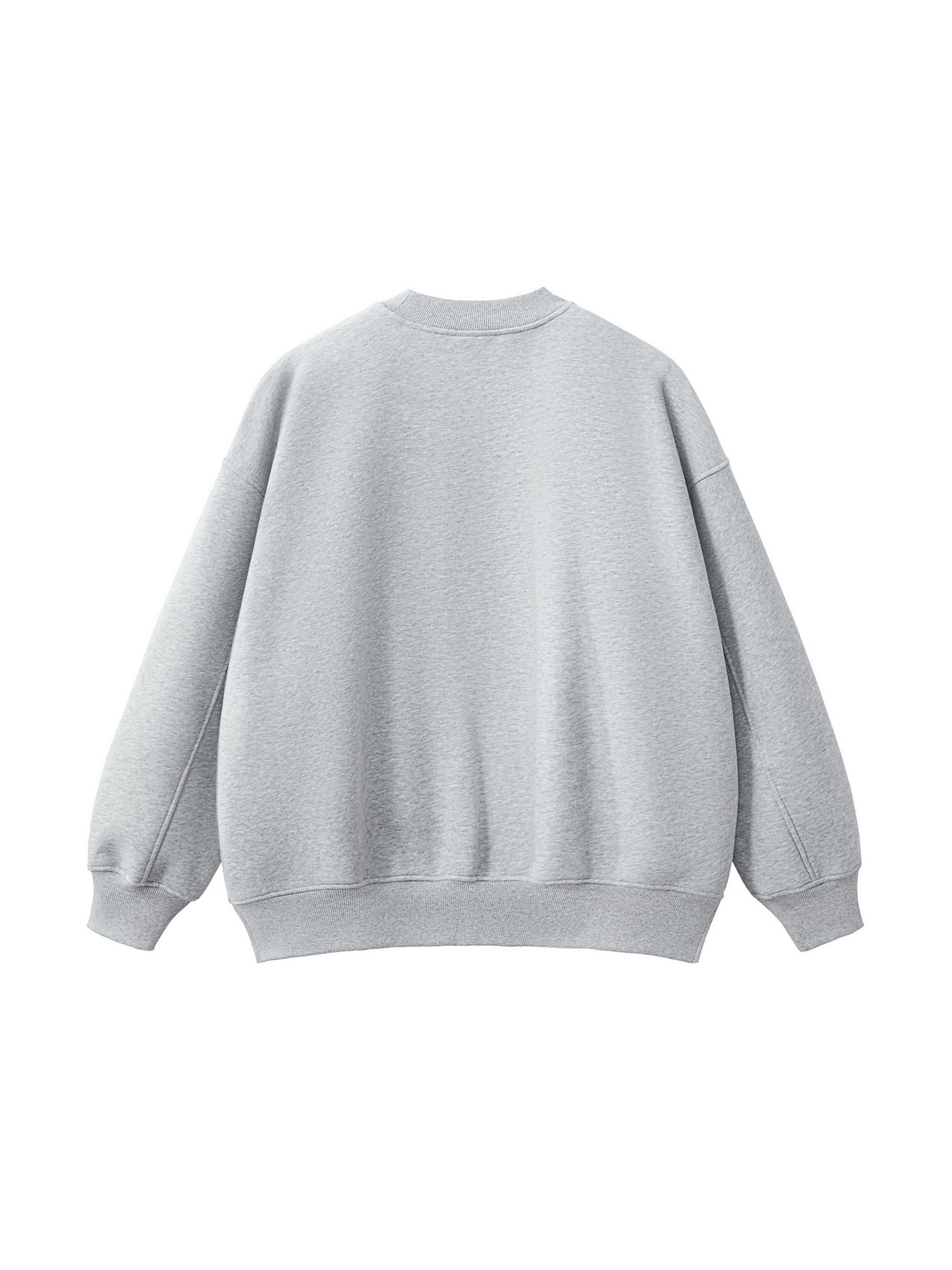 Fleece Side Slit Crewneck Sweatshirt #RW0022 | TAPSTITCH
