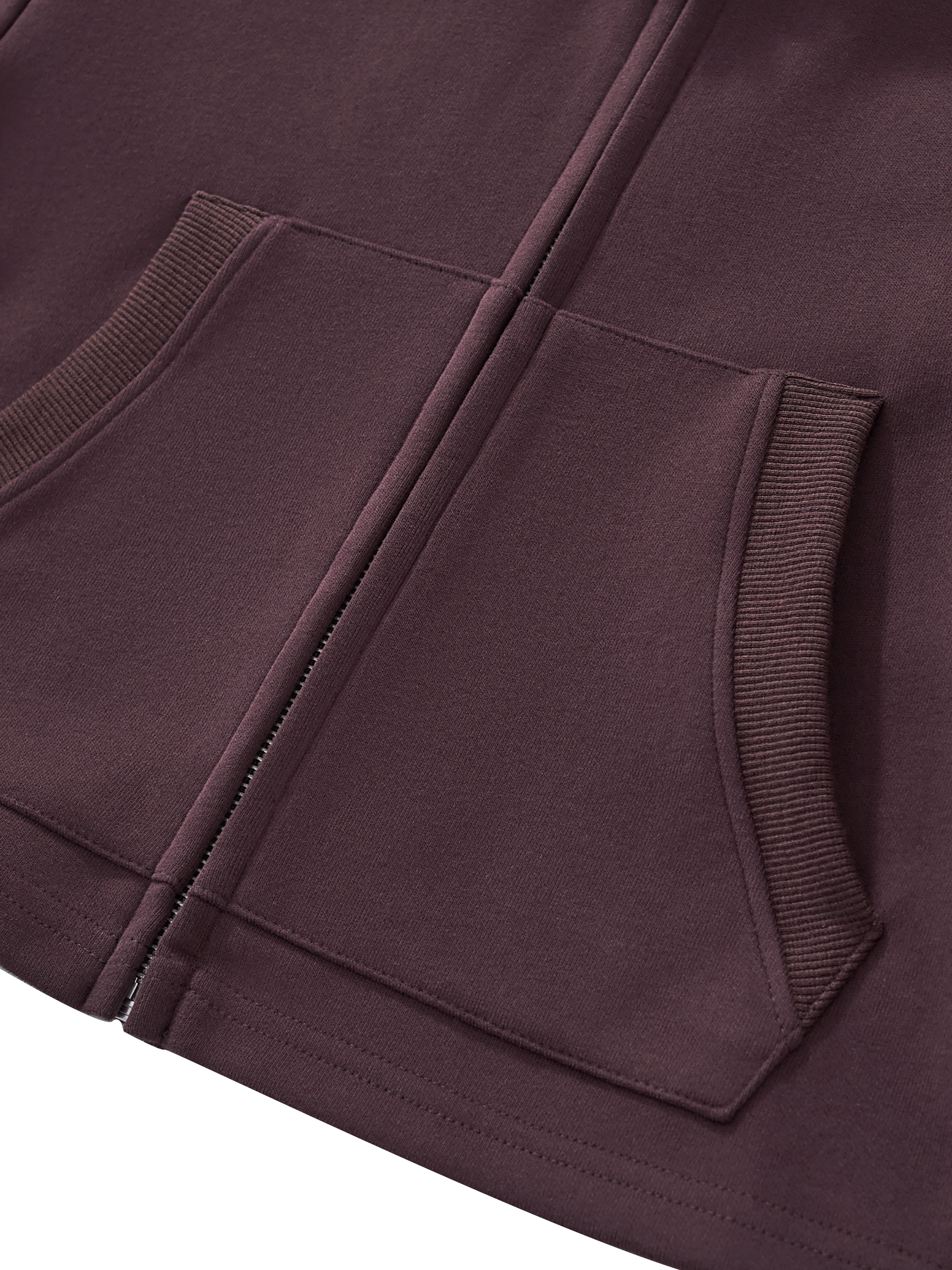 Essential Cropped Zip-Up Hoodie #WQ0002 | TAPSTITCH