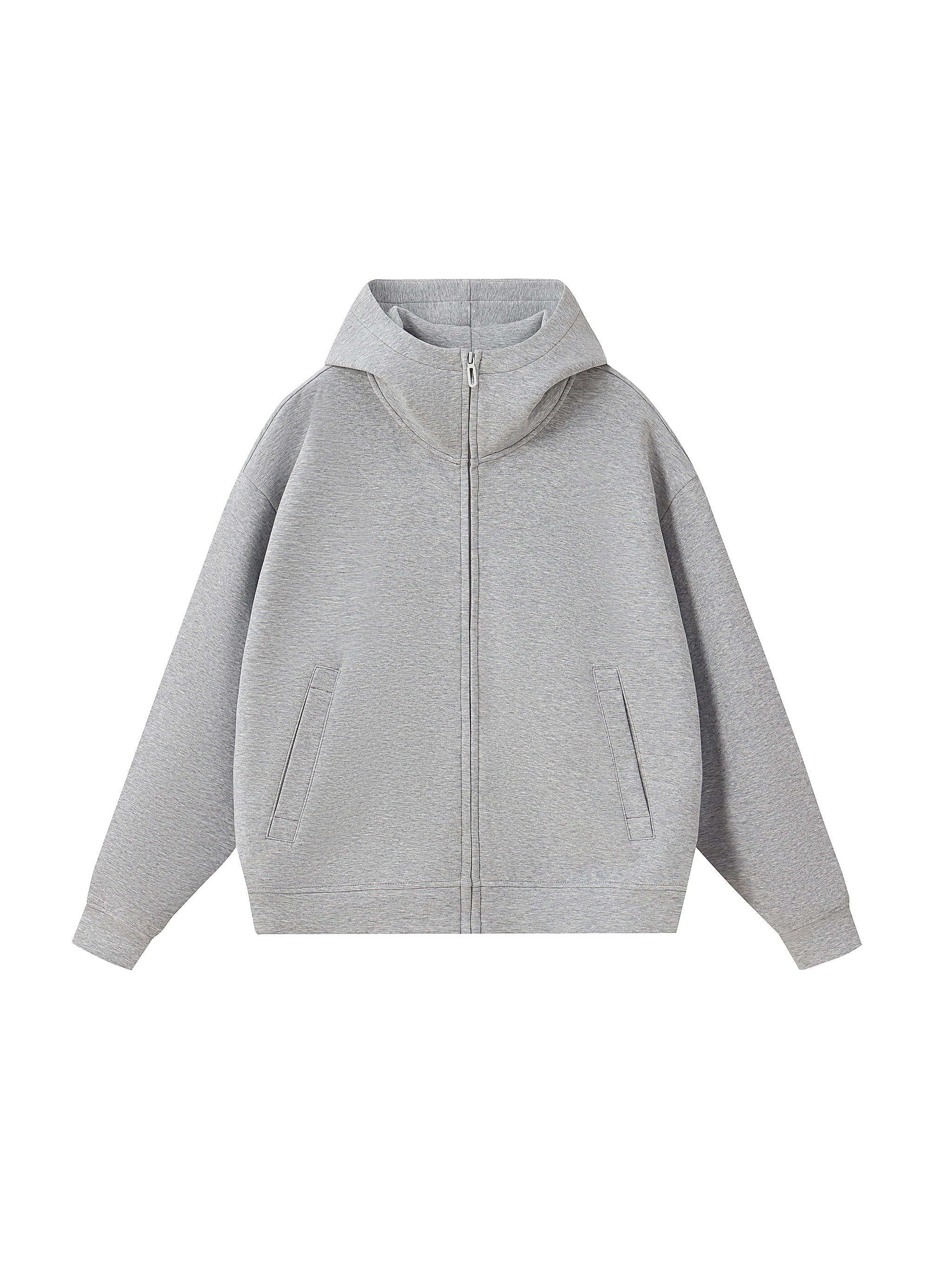 Essential Heavyweight High Neck Zip-Up Hoodie #RQ0013 | TAPSTITCH
