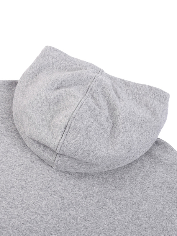 Contrast Tape Raw Edge Double Layered Zip Hoodie