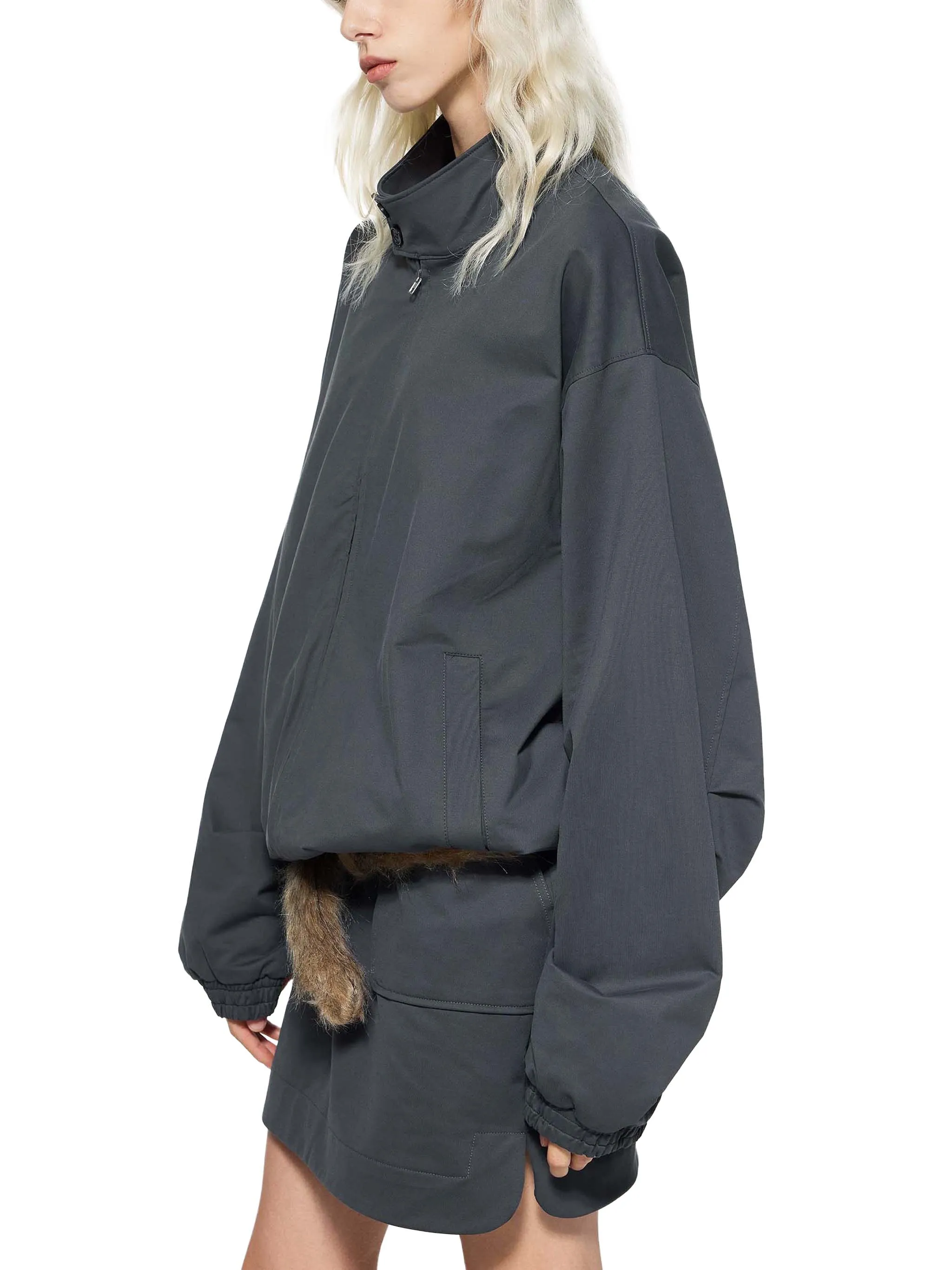 Stand Collar Bomber Jacket 