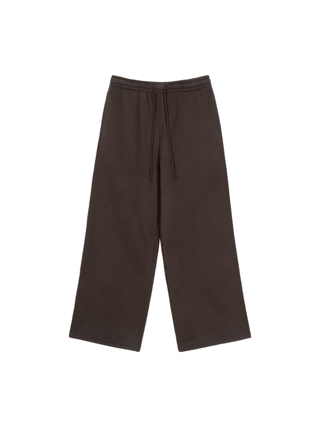 Fleece Drawstring Straight-Leg Sweatpants