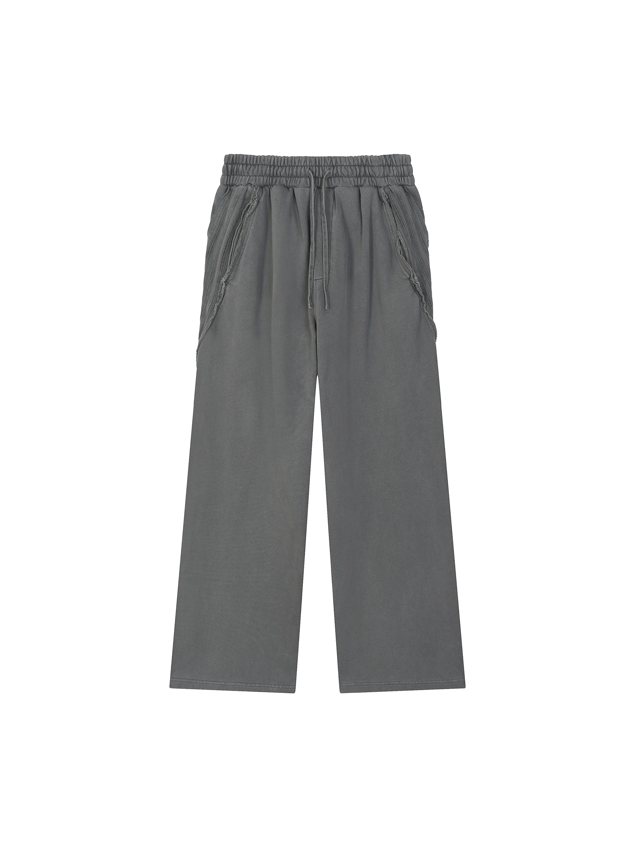 Snow Washed Tape Raw Edge Sweatpants - Main Image