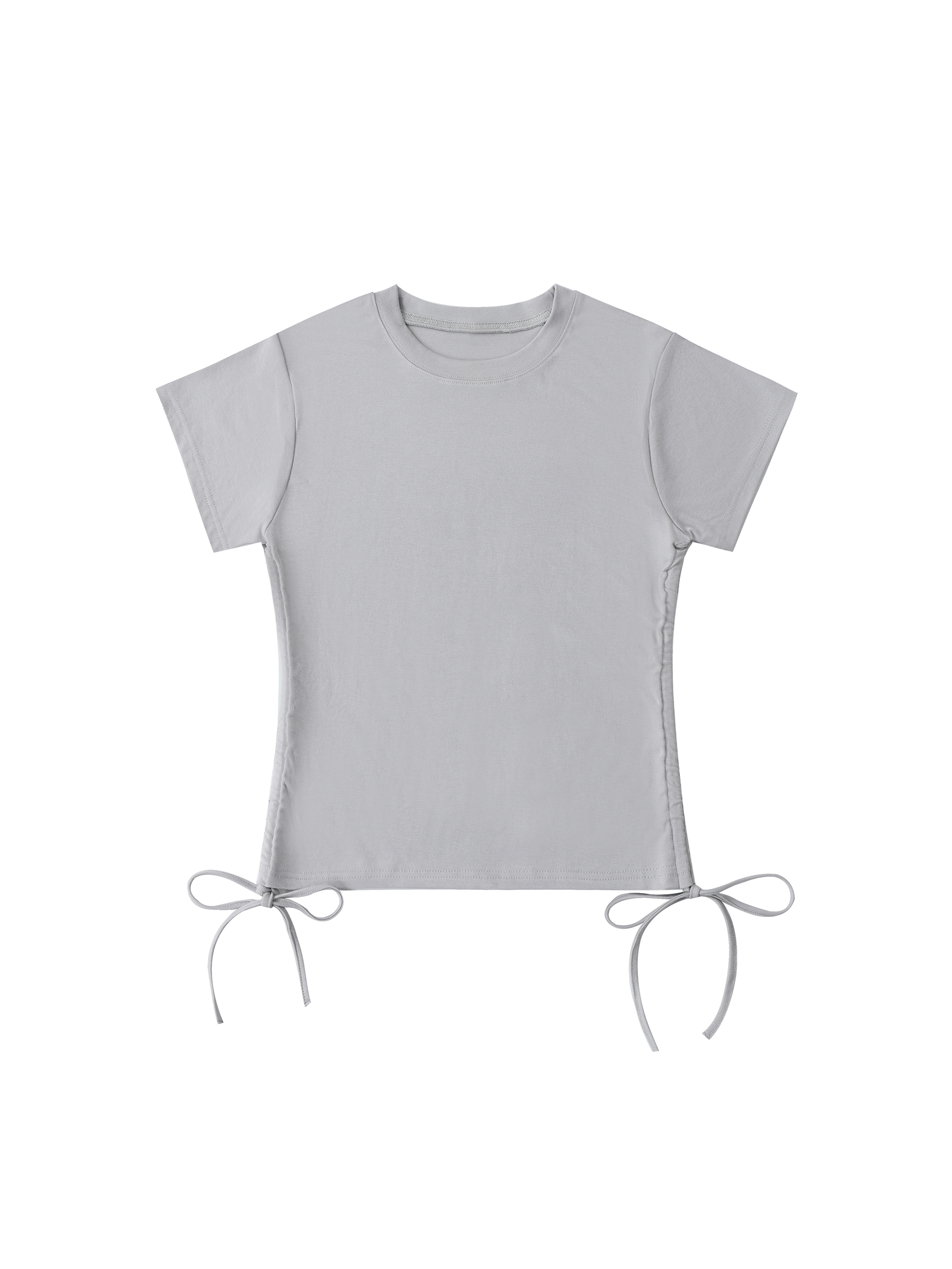 トップス Optstuff DRAWSTRING TECHSHIRT Essential Drawstring Side Ruched T-Shirt #WT0032 | TAPSTITCH