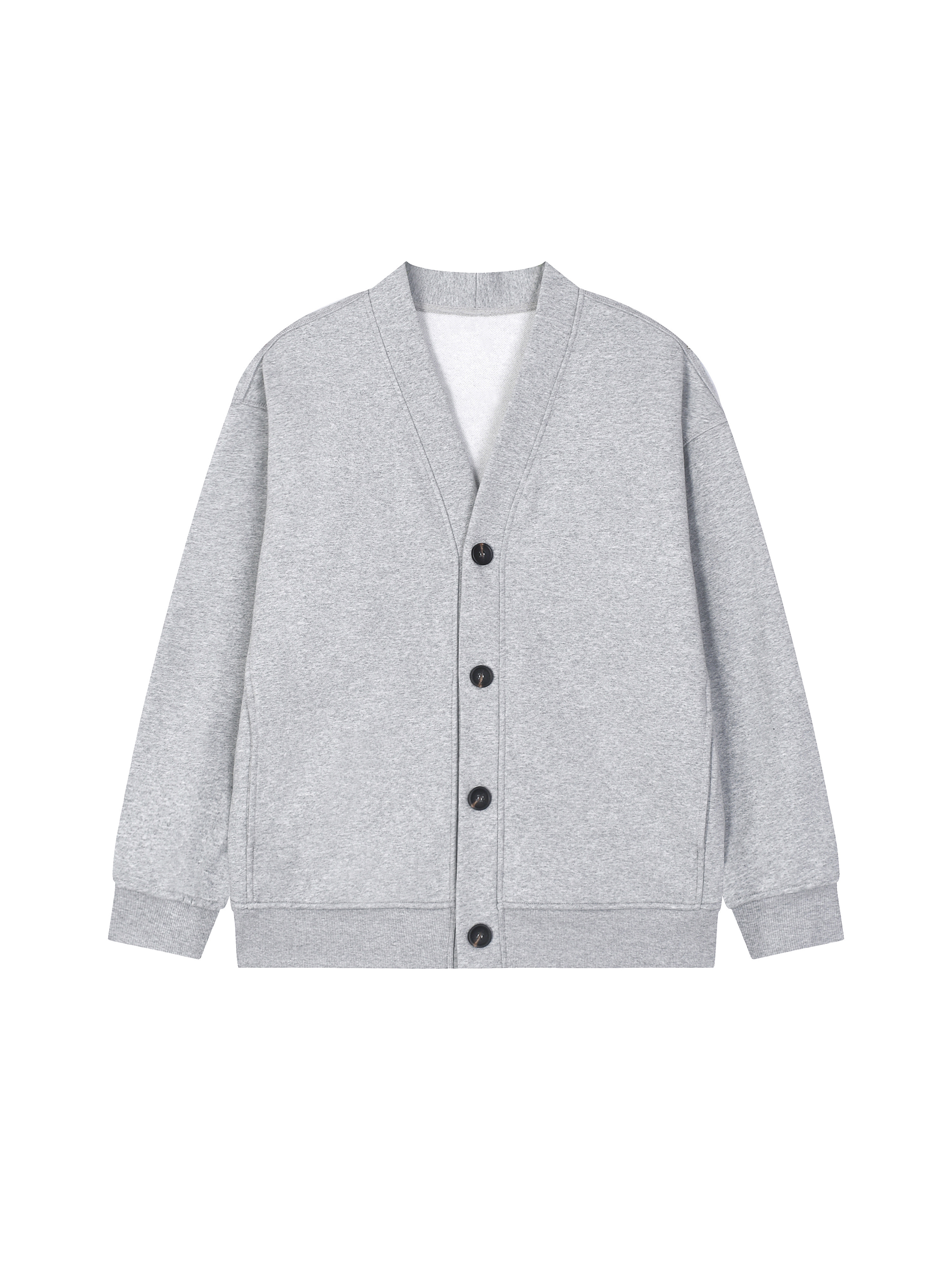 Essential Heavyweight Sweat Cardigan #RQ0024 | TAPSTITCH