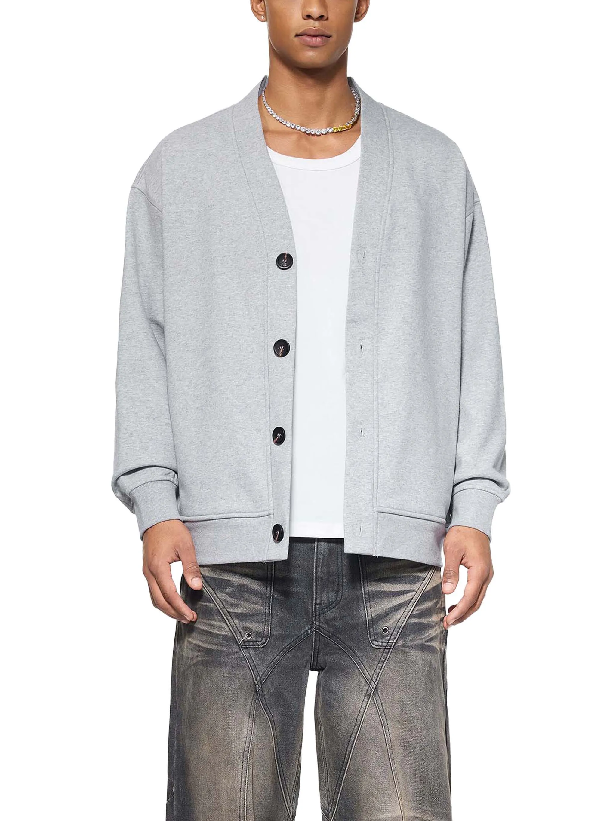 Essential Heavyweight Sweat Cardigan
