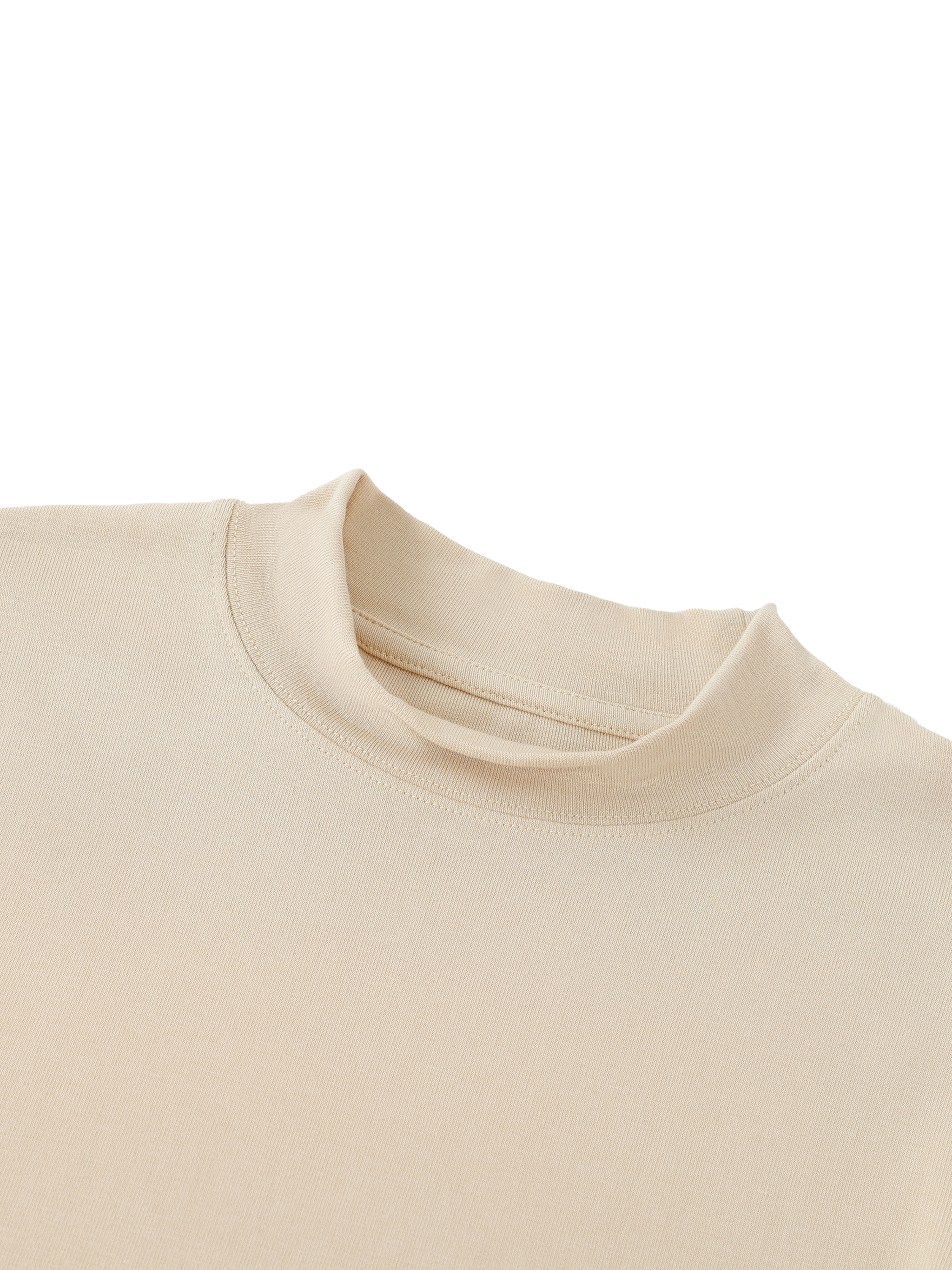 Essential Mock Neck Long Sleeve T-Shirt #WT0035 | TAPSTITCH