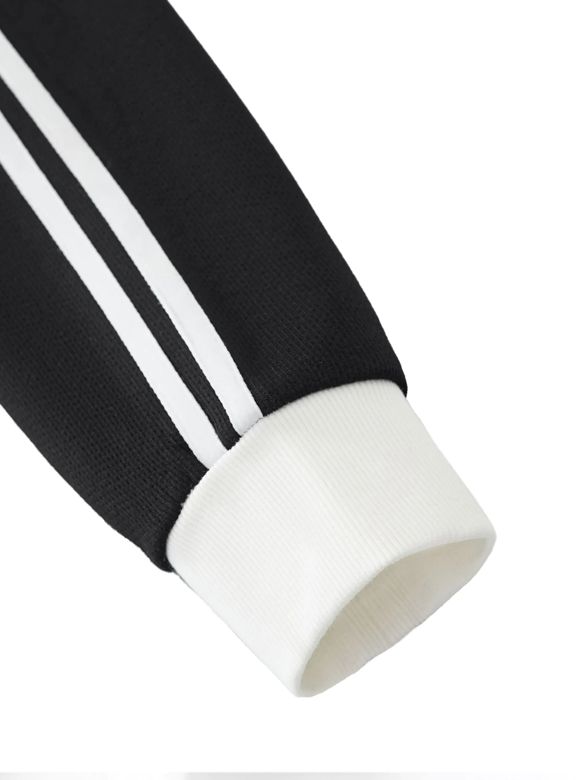 Contrast Side Stripe Fleece Track Jacket