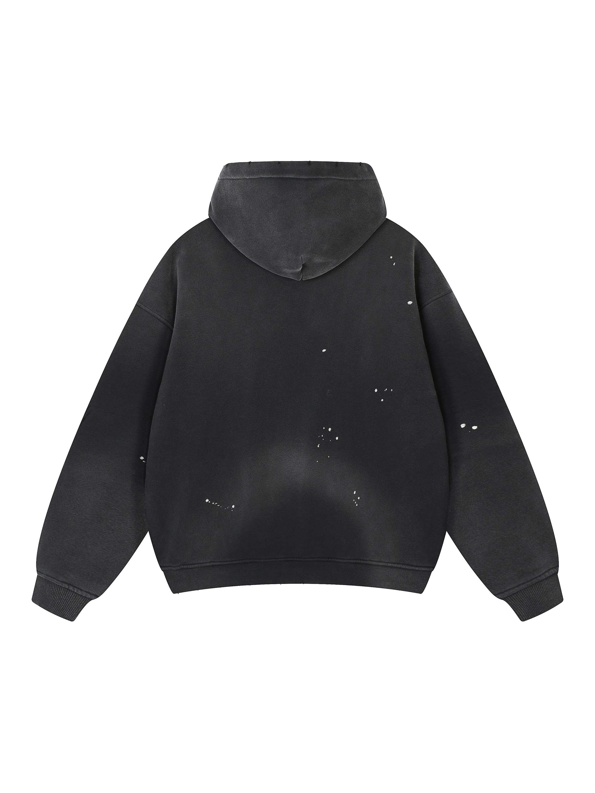Vintage Wash Frayed Fleece Hoodie #R00285 | TAPSTITCH