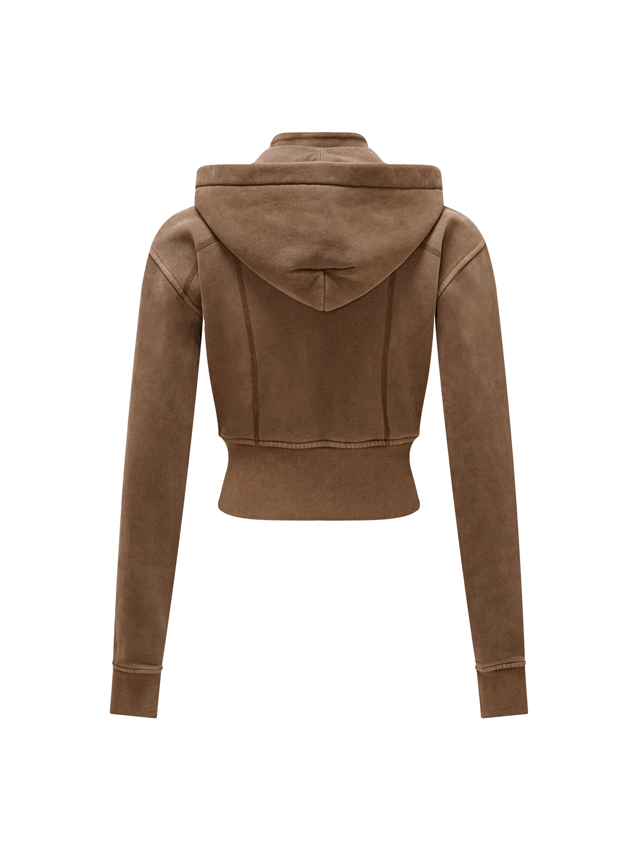 Vintage Washed Cropped Fleece Hoodie #WW0006 | TAPSTITCH