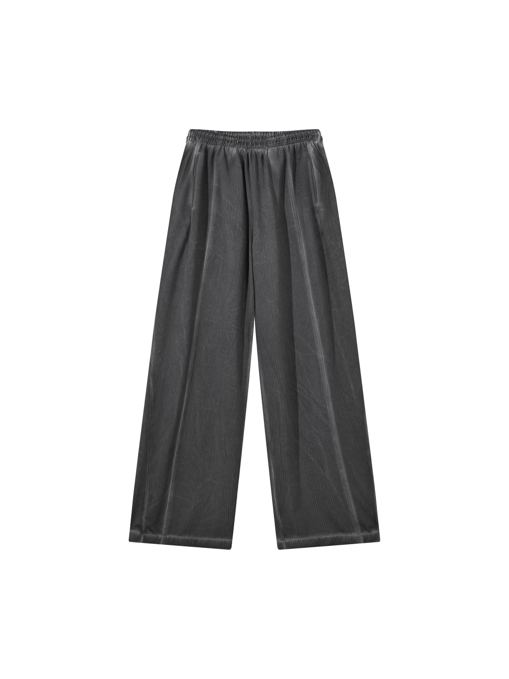 Unisex Vintage Wash Wide Leg Mesh Sweatpants - Main Image