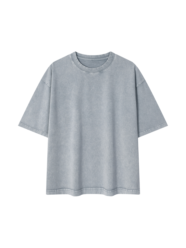 Mineral Wash Boxy Cotton T-Shirt