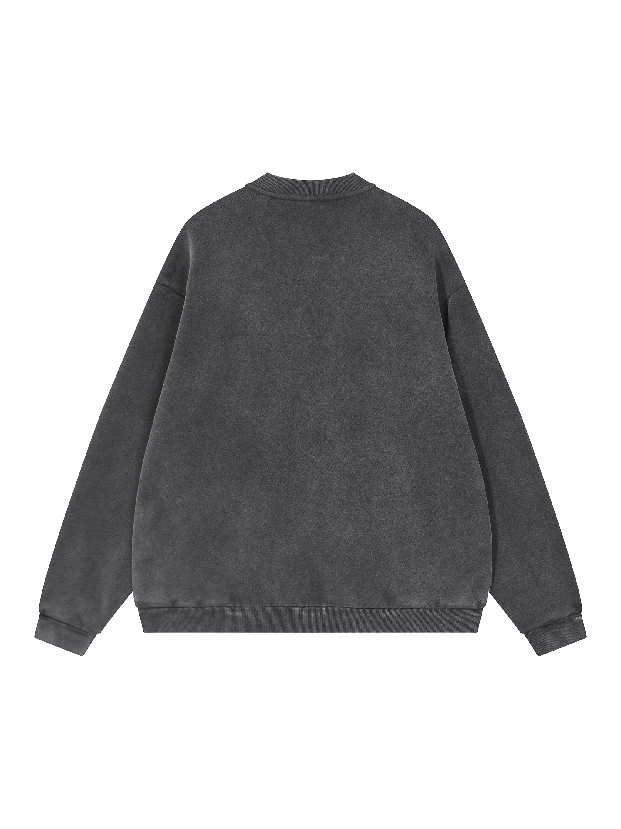 Vintage Washed Fleece Baseball Jacket