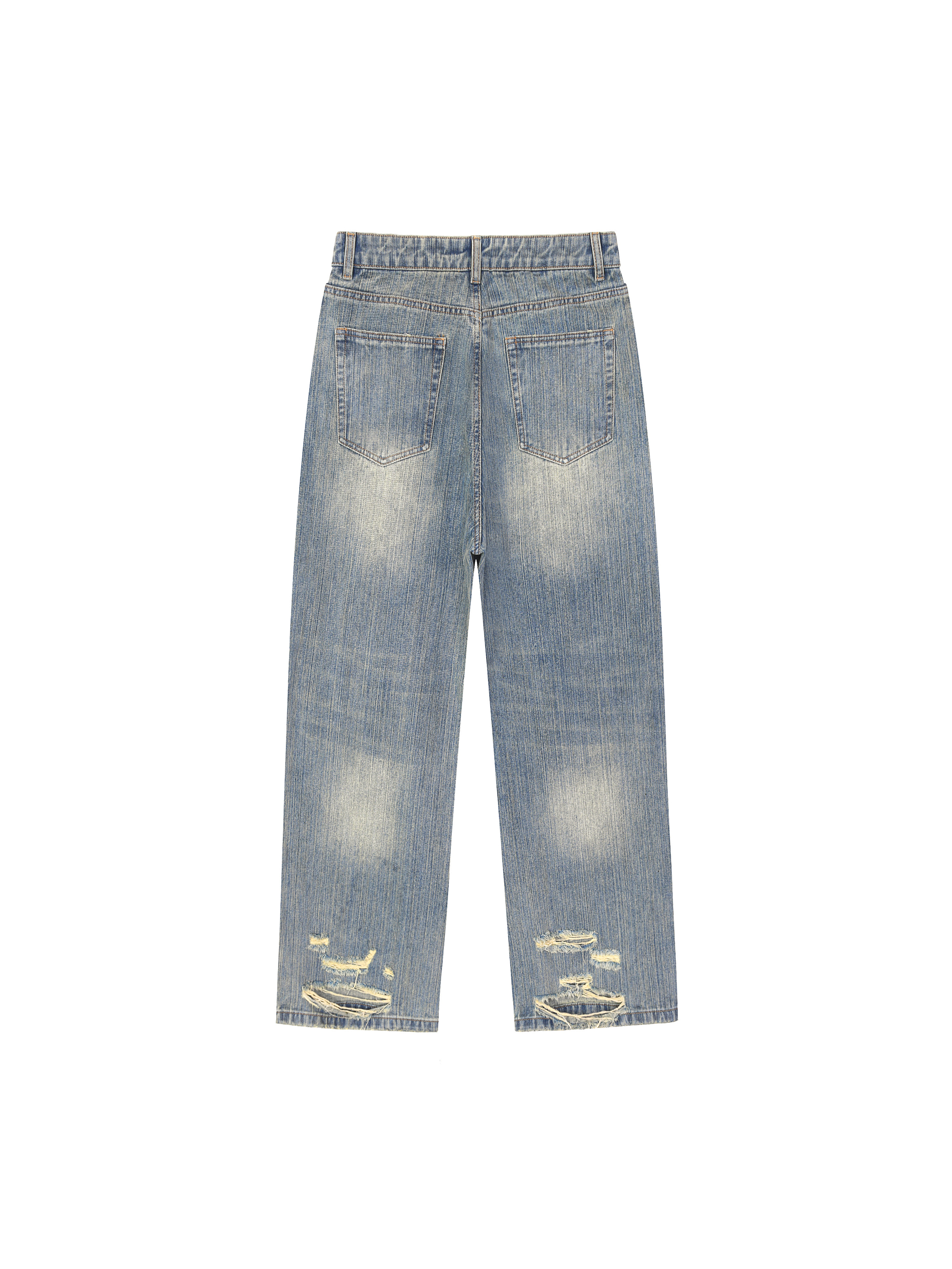 Vintage Wash Distressed Denim Jeans #RK0051 | TAPSTITCH