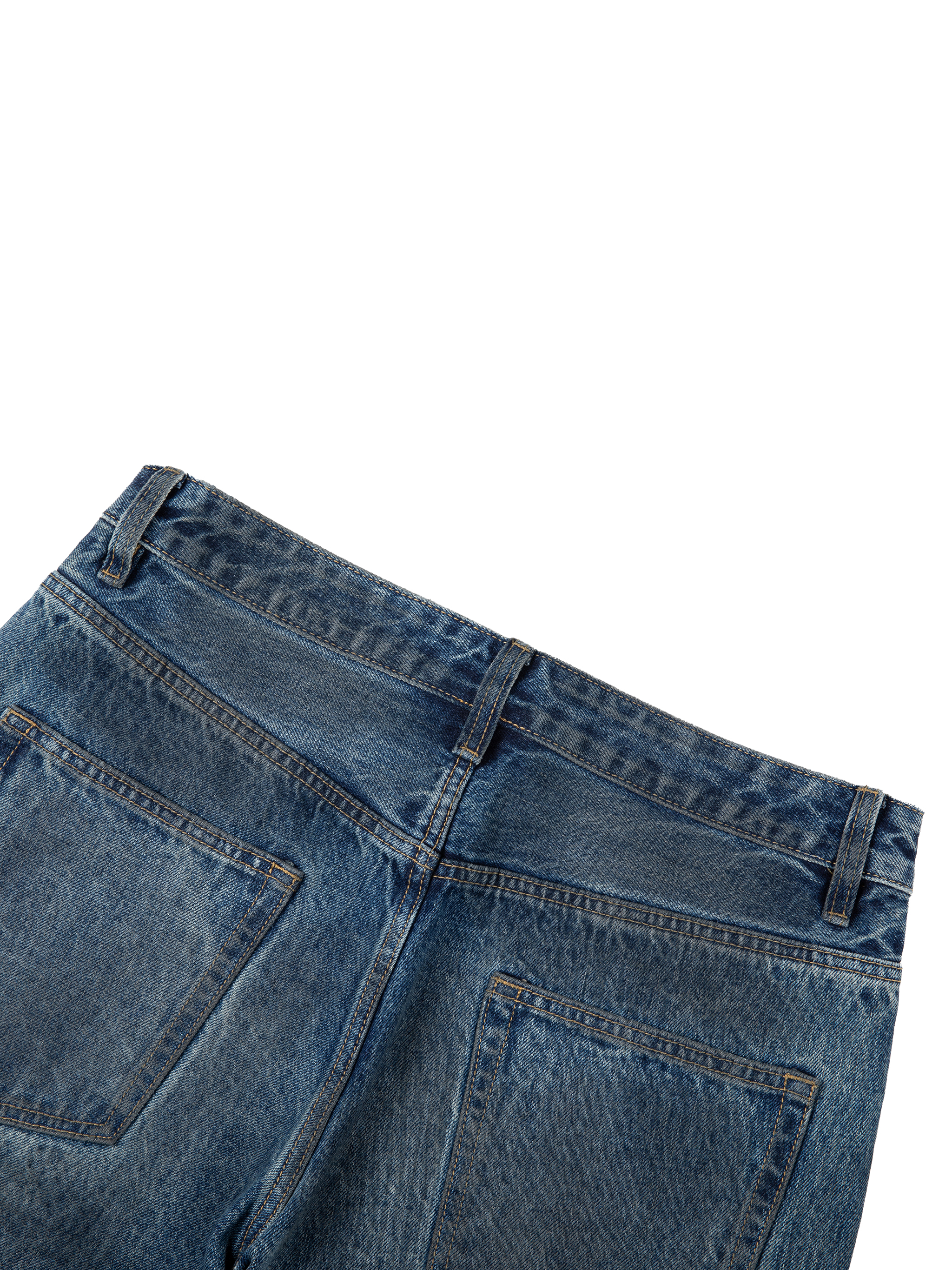 Vintage Wash Baggy Denim Jeans #RK0052 | TAPSTITCH