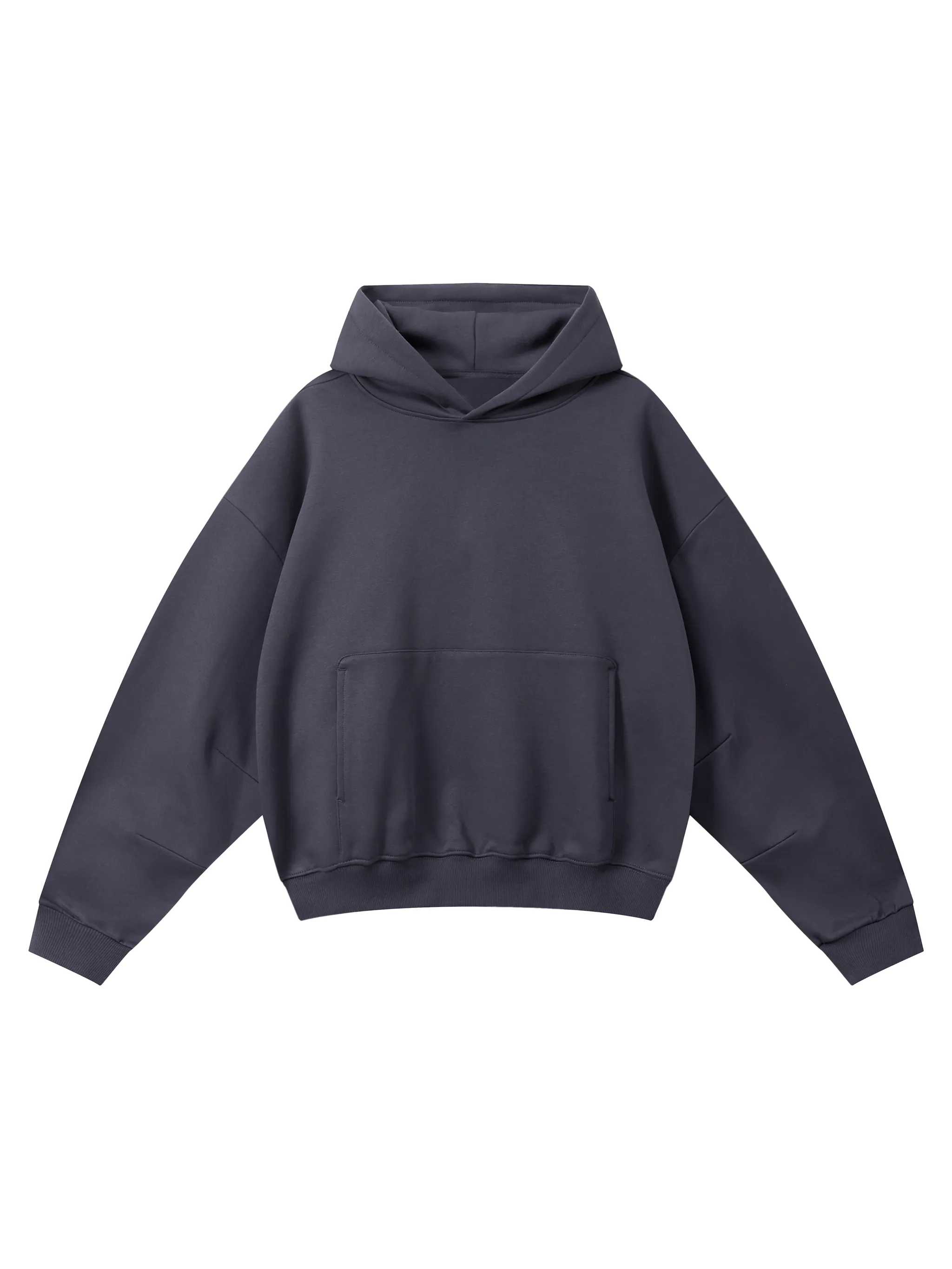 Essential Boxy Darted Sleeve Hoodie - Main Image