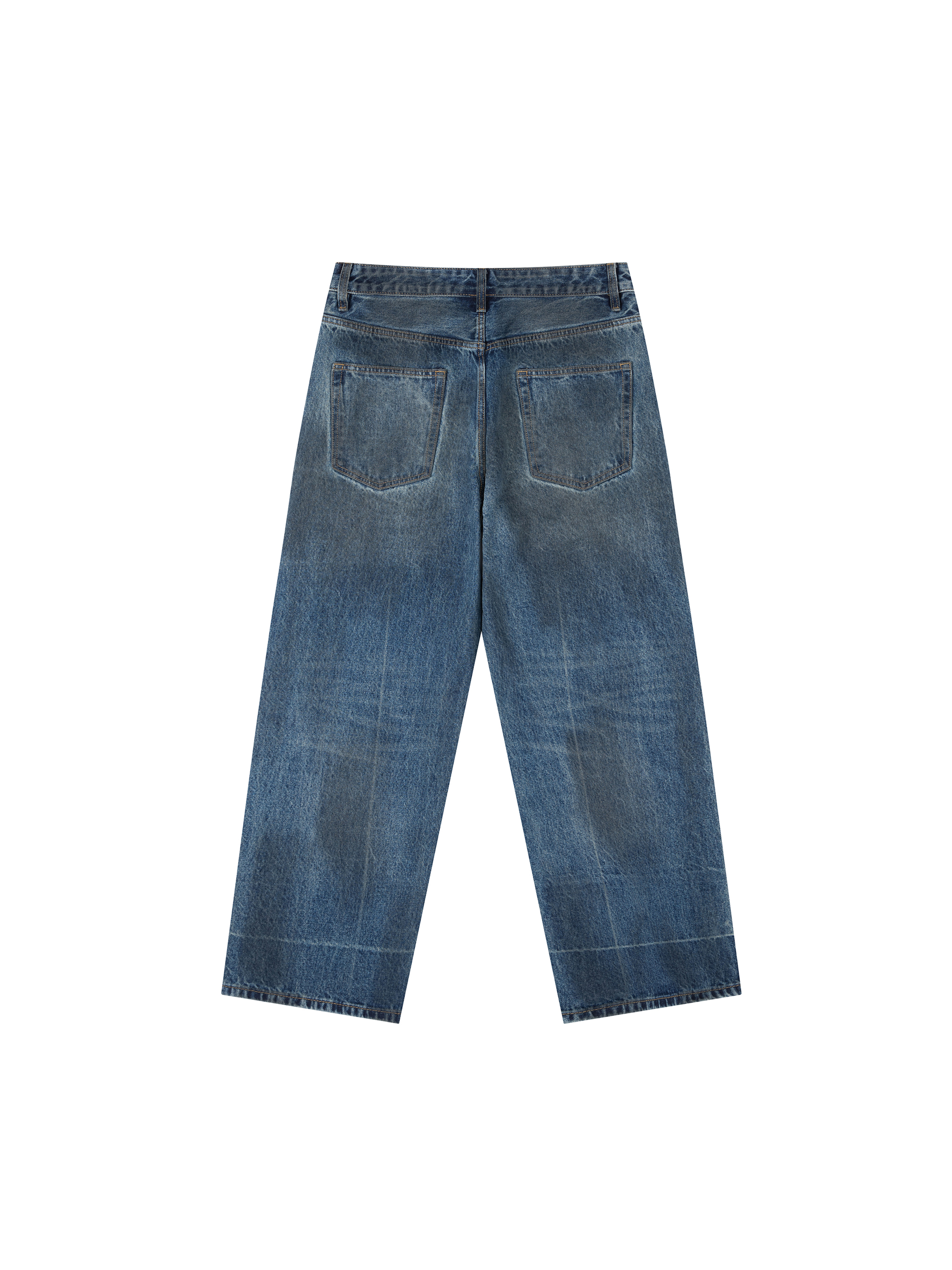 Vintage Wash Baggy Denim Jeans #RK0052 | TAPSTITCH