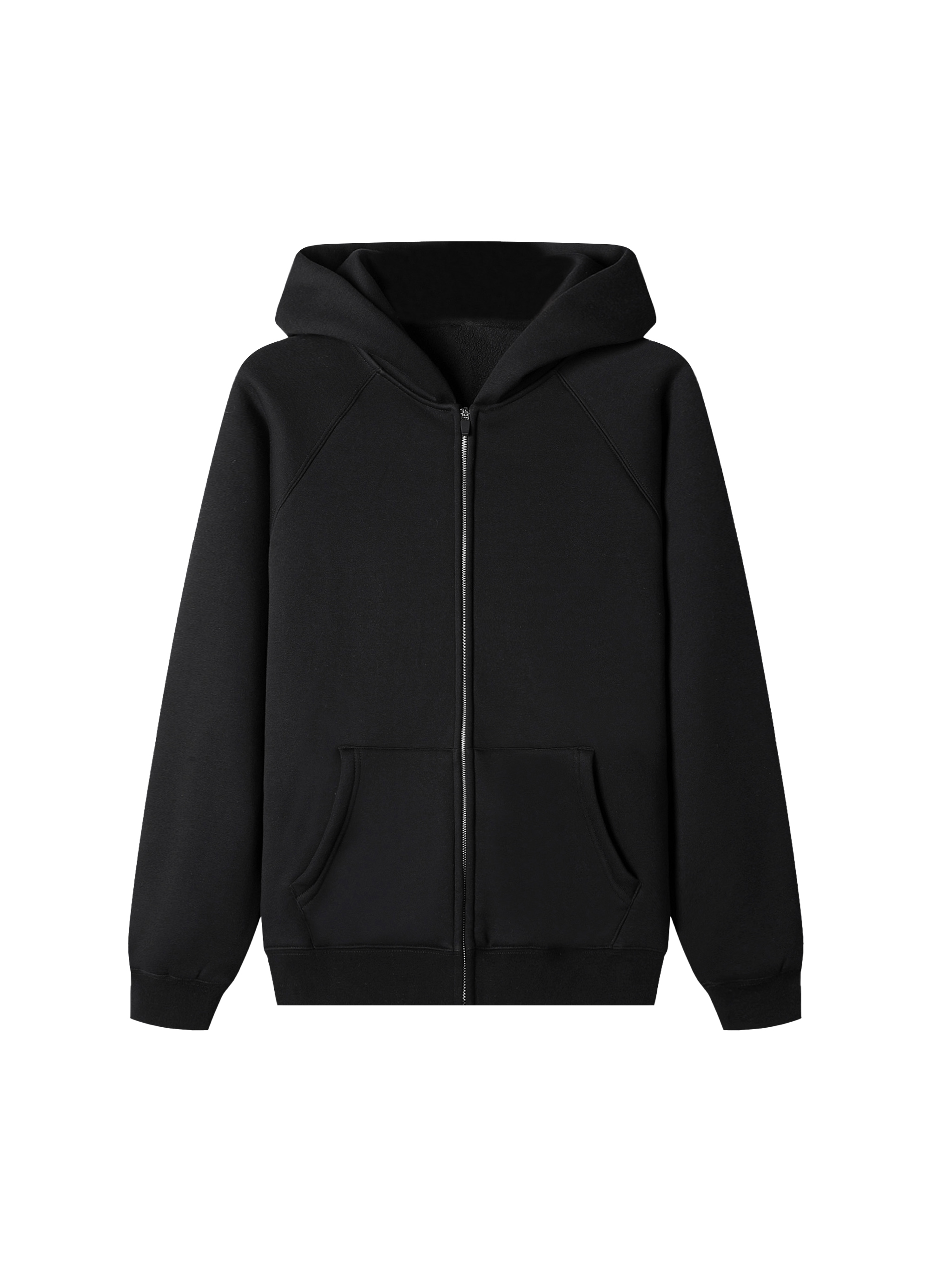 Essential Zip-up Fleece Hoodie #RU0103 | TAPSTITCH