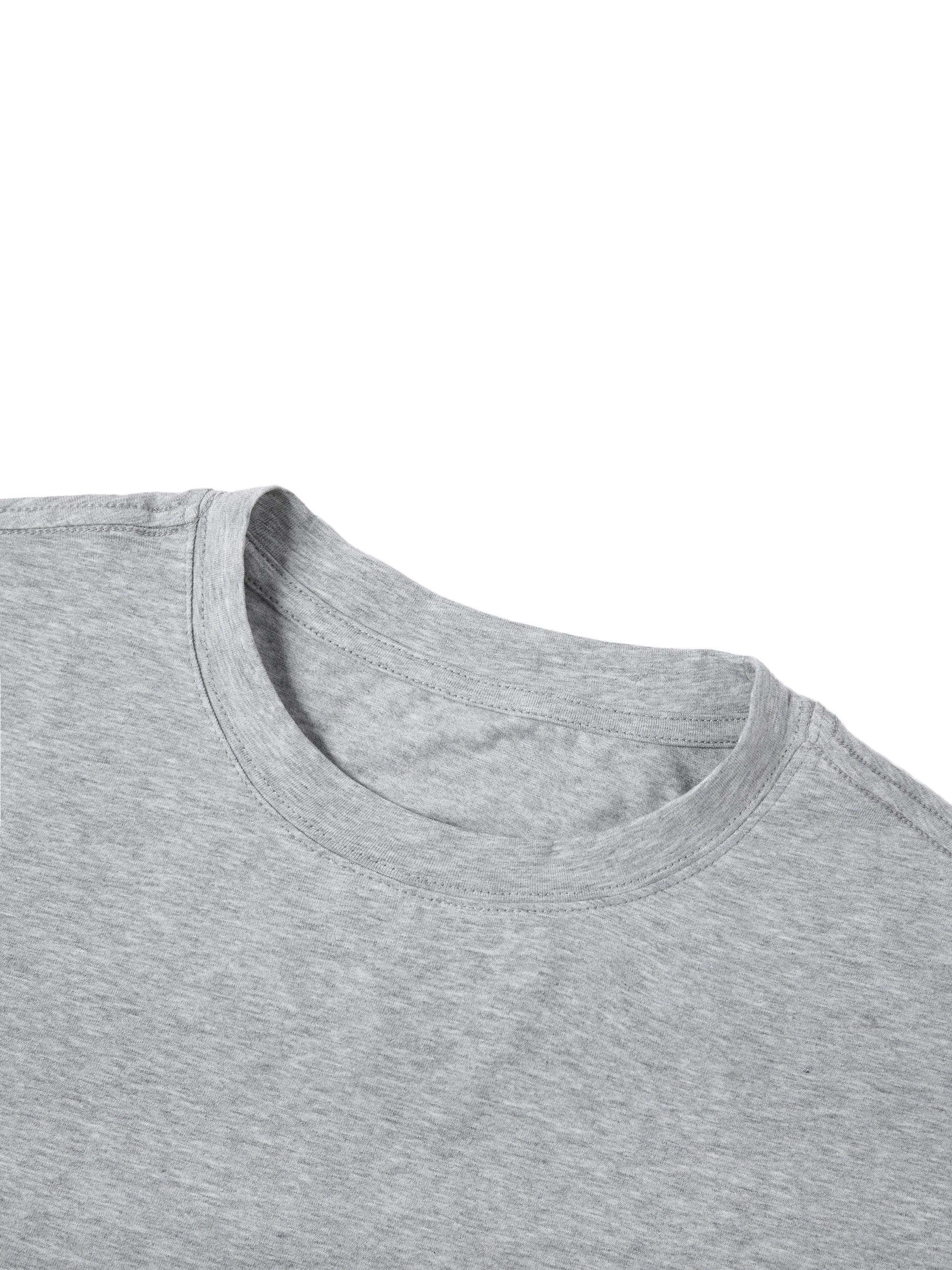 Unisex Classic Crew Neck Cotton T-Shirt