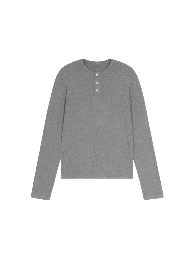 Long Sleeve Henley T-Shirt