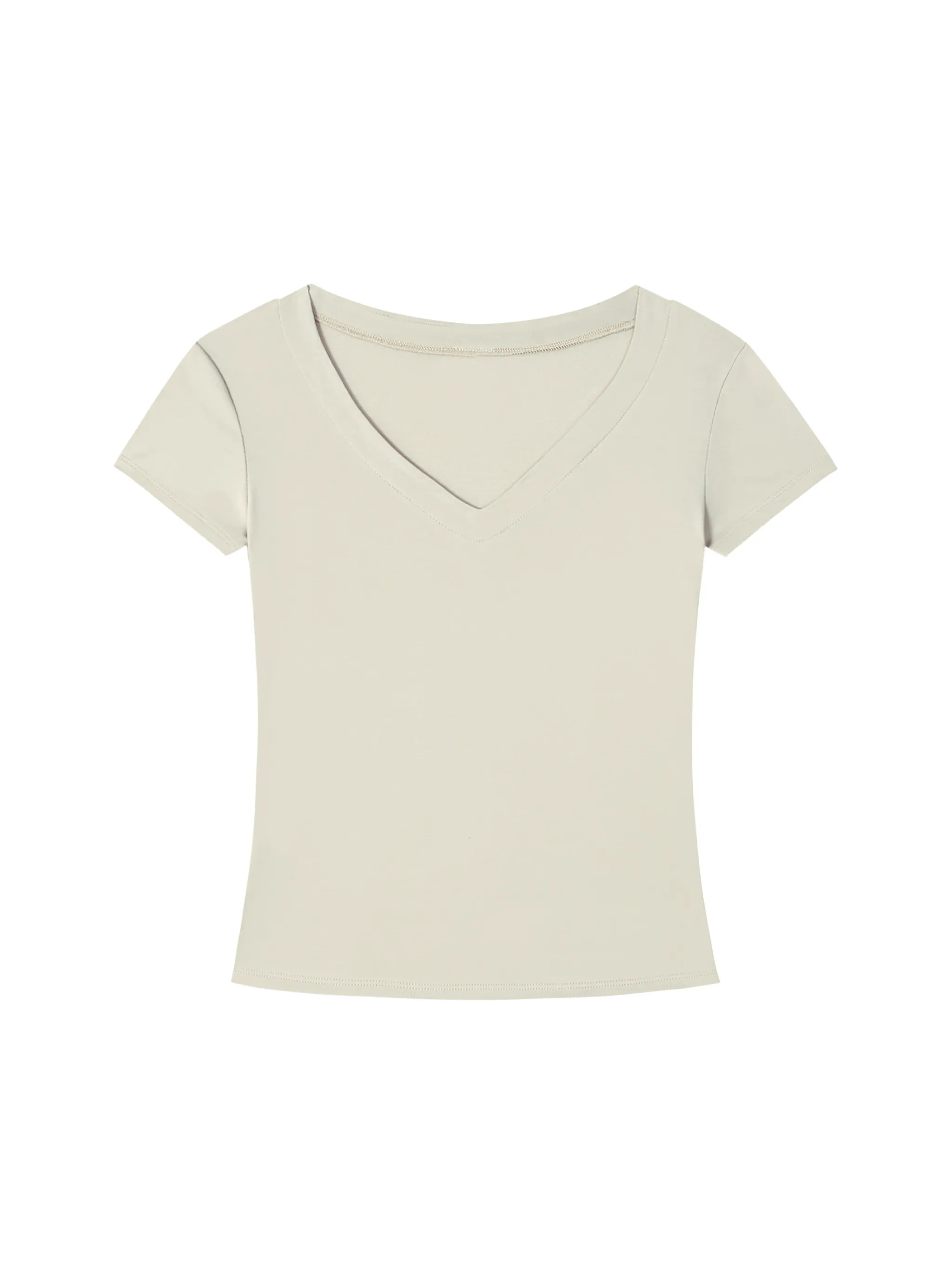 Tencel Slim Fit V-Neck T-Shirt