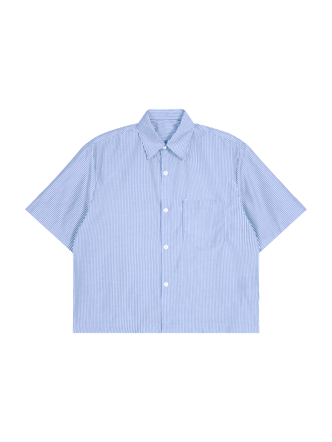 Oversized Vertical Stripe Boxy Shirt