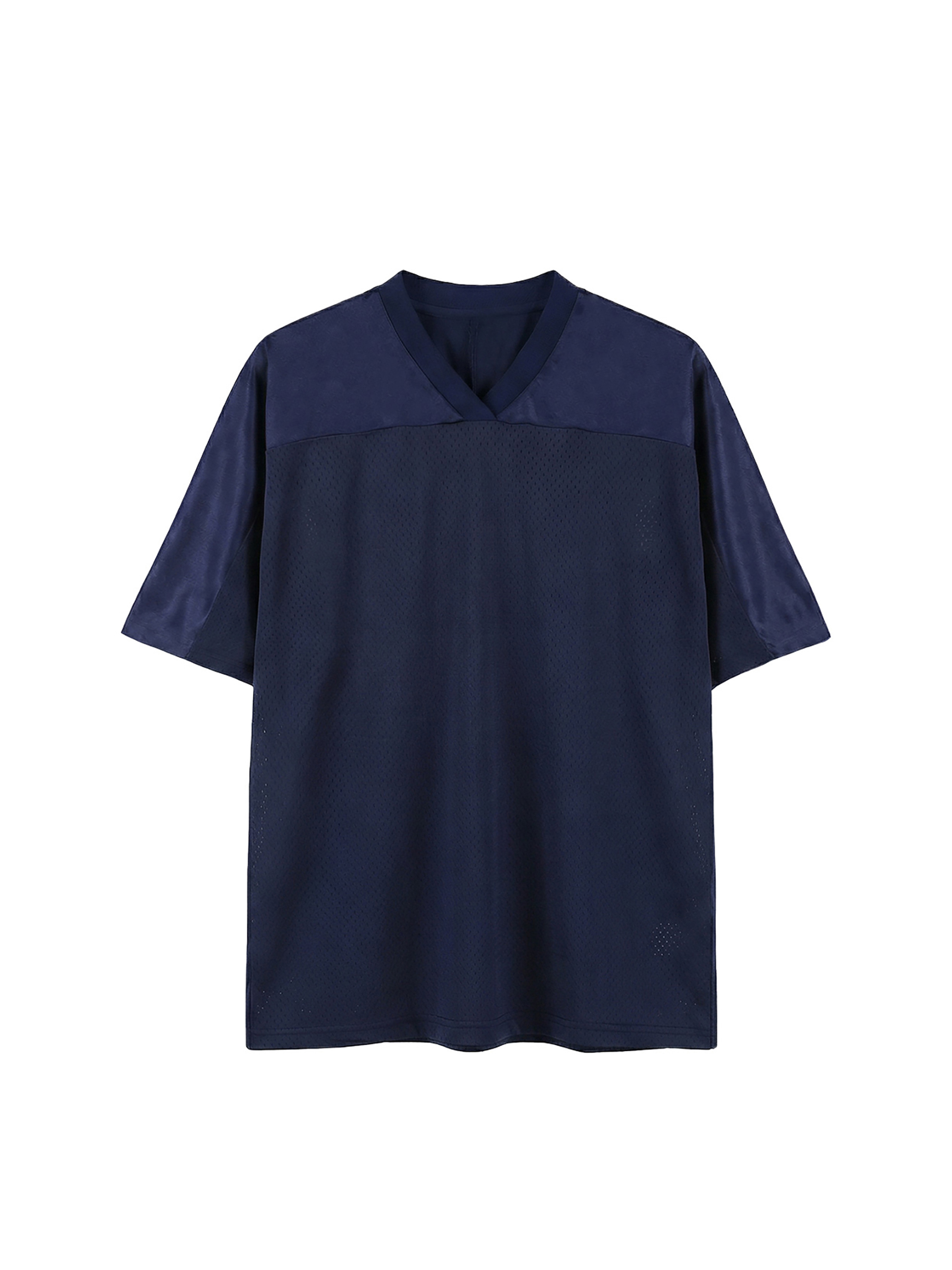 Oversized Mesh V-Neck Soccer Jersey #RT0083 | TAPSTITCH