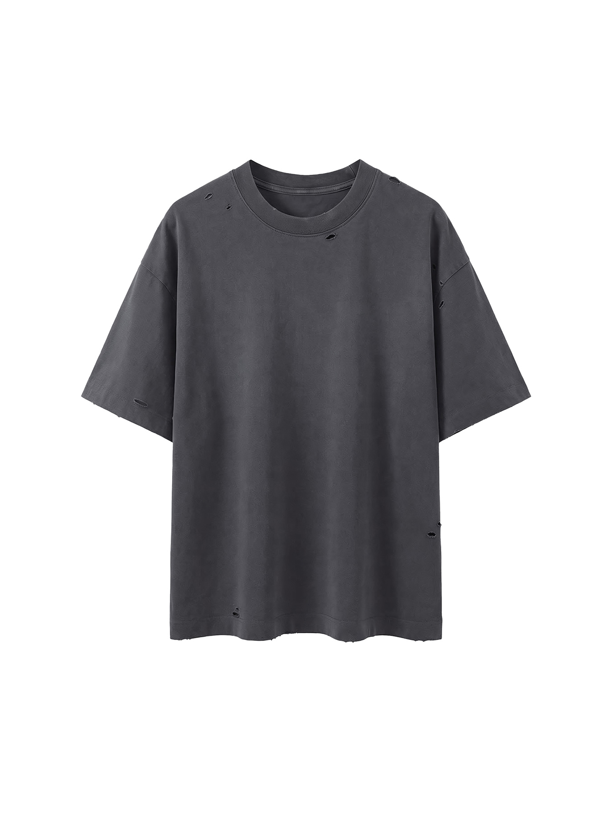 【CTHY】OVERSIZE BACKSHIRT SWEAT Vintage Washed Distressed Boxy Oversized T-Shirt #UT0004 | TAPSTITCH