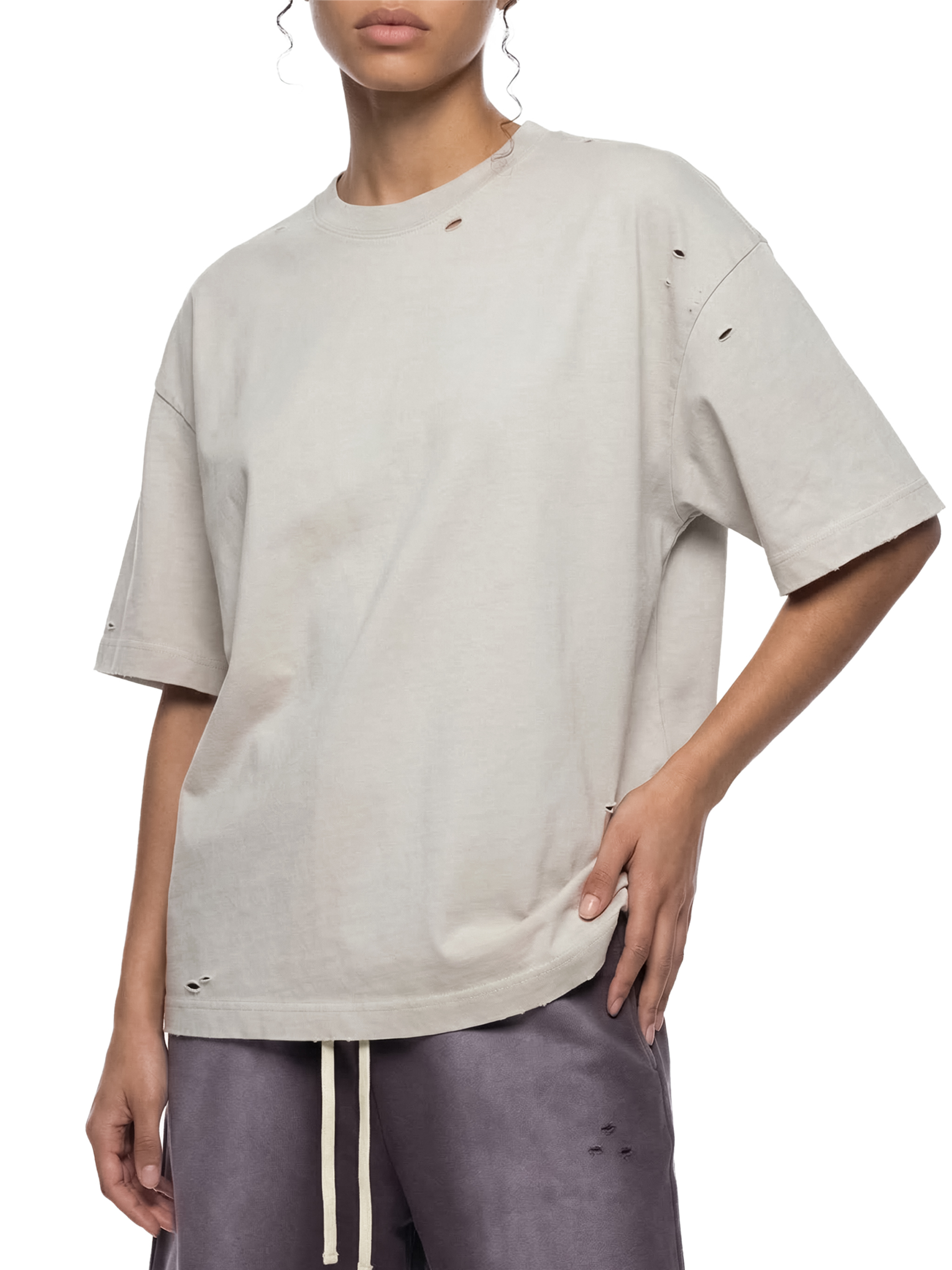 Vintage Washed Distressed Boxy Oversized T-Shirt #UT0004 | TAPSTITCH
